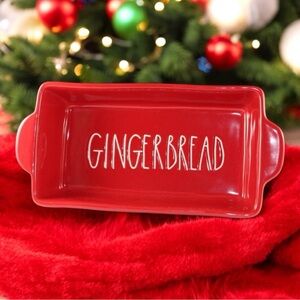 Rae Dunn Gingerbread Ceramic Loaf Pan